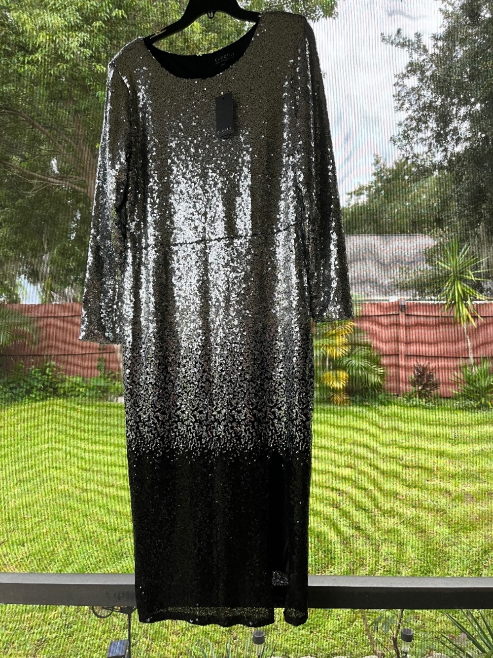 Eloquii long sleeve sequin dress size 16
